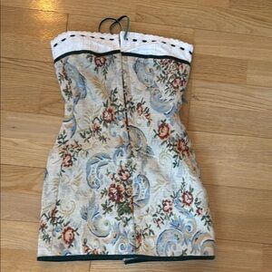 With Jean Sarin Embroidered Mini Dress